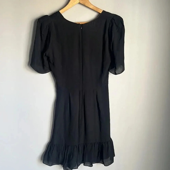 NEW PARKER Krislyn Ruffled Silk Mini A-Line Dress - Picture 4 of 13